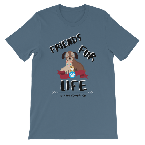 (Black Lettering) Friends Fur Life Classic Kids T-Shirt