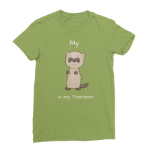 Load image into Gallery viewer, My Ferret is My Therapist (White) Classic Women&#39;s T-Shirt