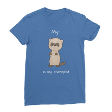 Load image into Gallery viewer, My Ferret is My Therapist (White) Classic Women&#39;s T-Shirt