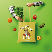 Load image into Gallery viewer, (White Lettering) Friends Fur Life Shopper Tote Bag