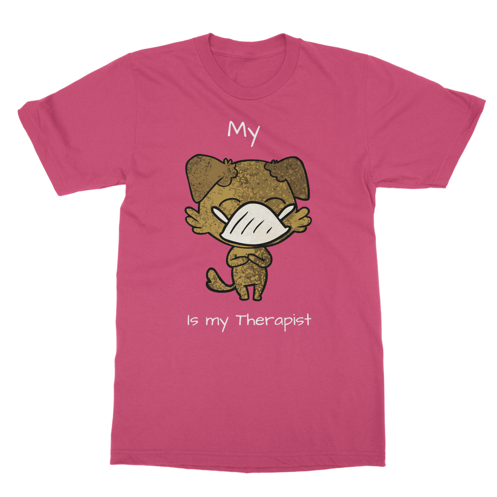 My ?? Is My Therapist (White) Classic Adult T-Shirt