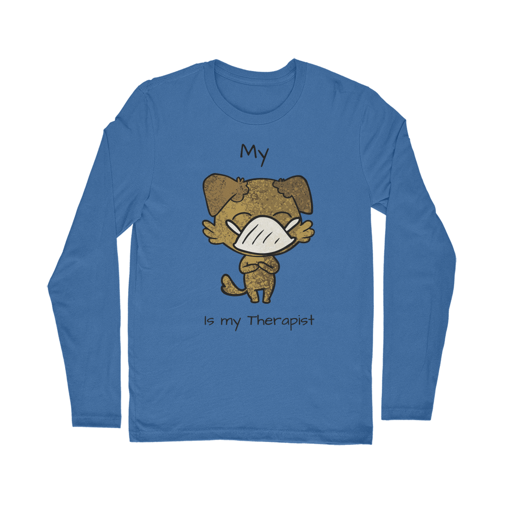 (Black) My ?? is My Therapist Classic Long Sleeve T-Shirt