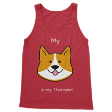 Load image into Gallery viewer, My Dog is My Therapist (White) Classic Women&#39;s Tank Top