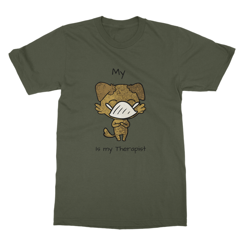 (Black) My ?? is My Therapist Classic Adult T-Shirt