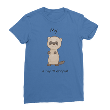 Load image into Gallery viewer, My Ferret is My Therapist (Black) Classic Women&#39;s T-Shirt