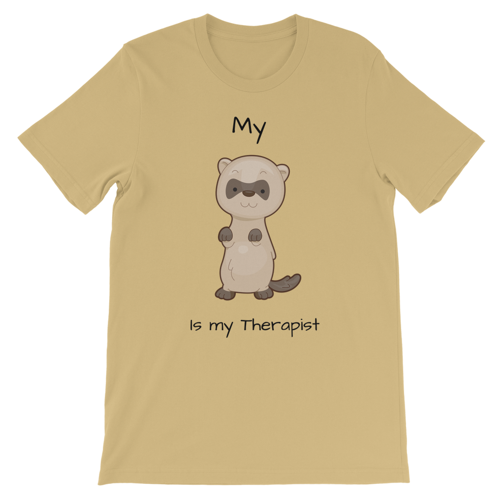 My Ferret is My Therapist (Black) Classic Kids T-Shirt