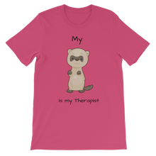 Load image into Gallery viewer, My Ferret is My Therapist (Black) Classic Kids T-Shirt