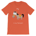 My Crazy Horse is my Therapist (White) Classic Kids T-Shirt