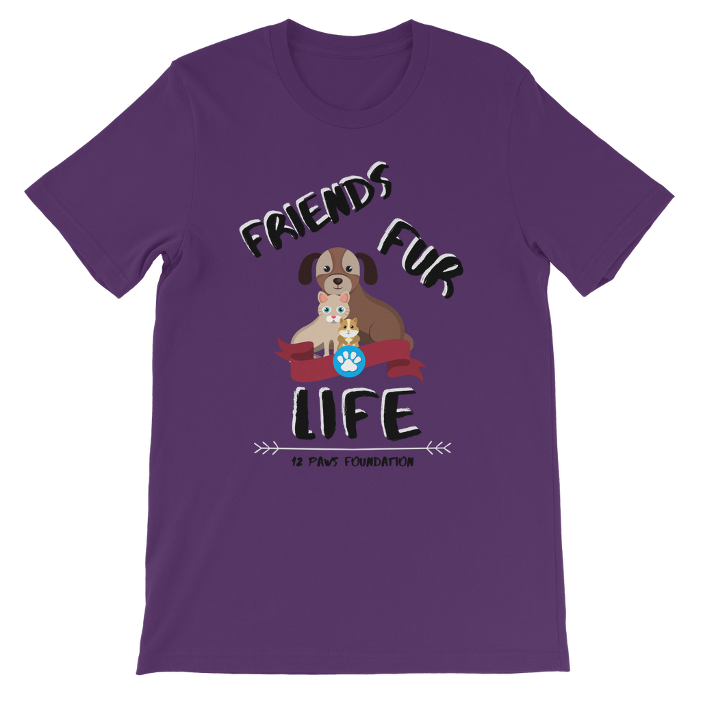 (Black Lettering) Friends Fur Life Classic Kids T-Shirt