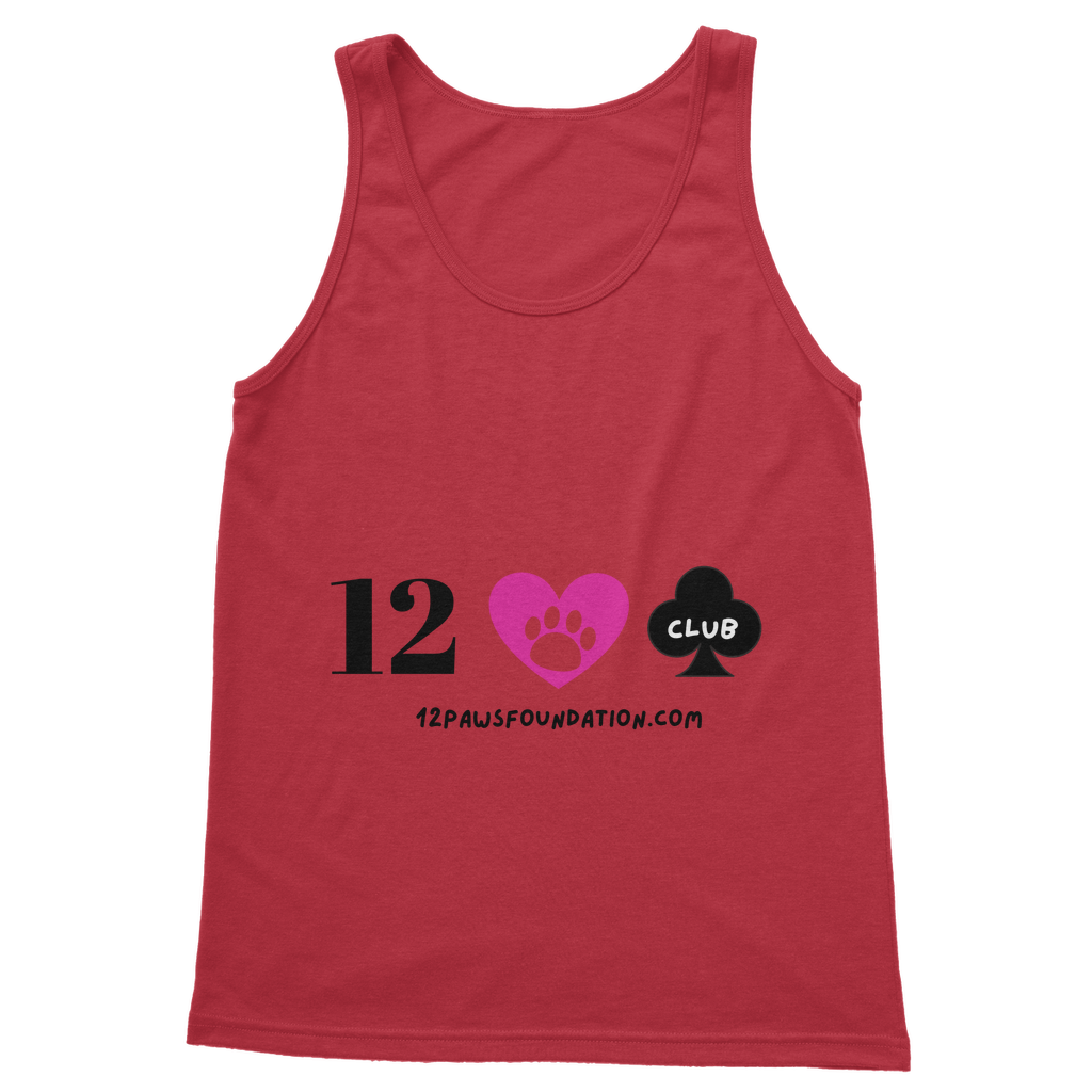 (Black Lettering) 12 Paws Club Classic Women's Tank Top