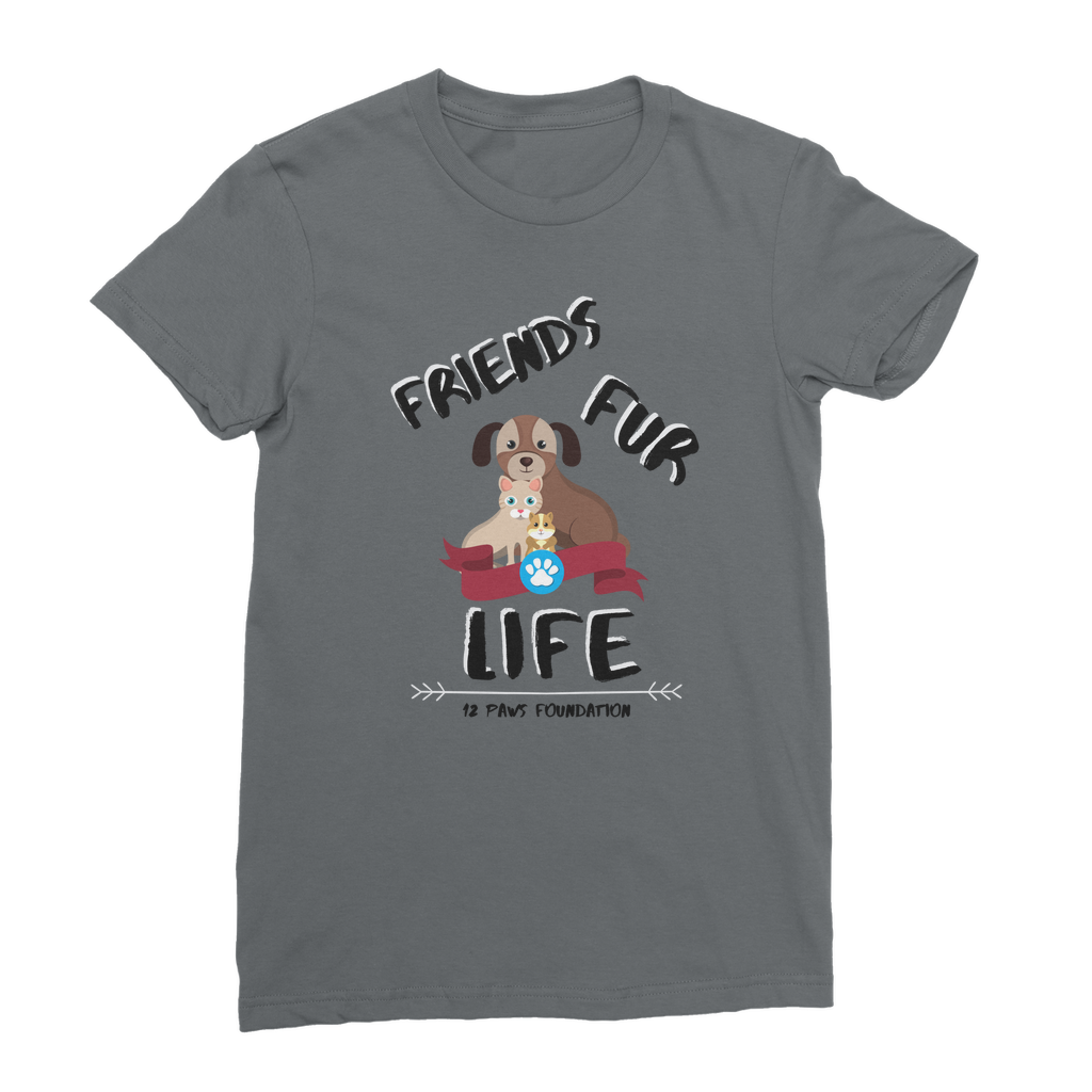 (Black Lettering) Friends Fur Life Classic Women's T-Shirt