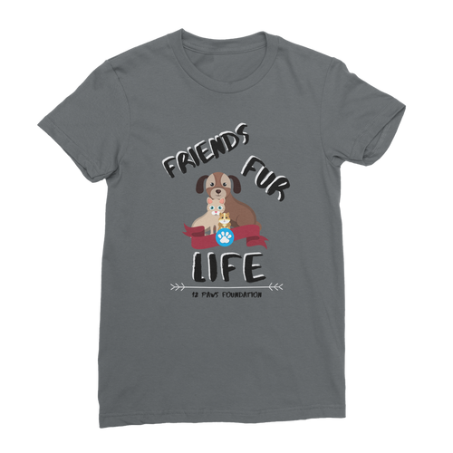 (Black Lettering) Friends Fur Life Classic Women's T-Shirt