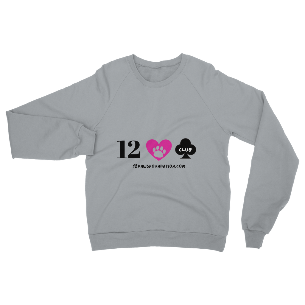 (Black Lettering) 12 Paws Club Classic Adult Sweatshirt
