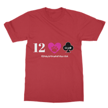 Load image into Gallery viewer, 12 Paws Club (White Lettering) Classic Adult T-Shirt