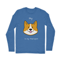 My Dog is My Therapist (White) Classic Long Sleeve T-Shirt