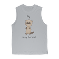 My Ferret is My Therapist (Black) Classic Adult Muscle Top
