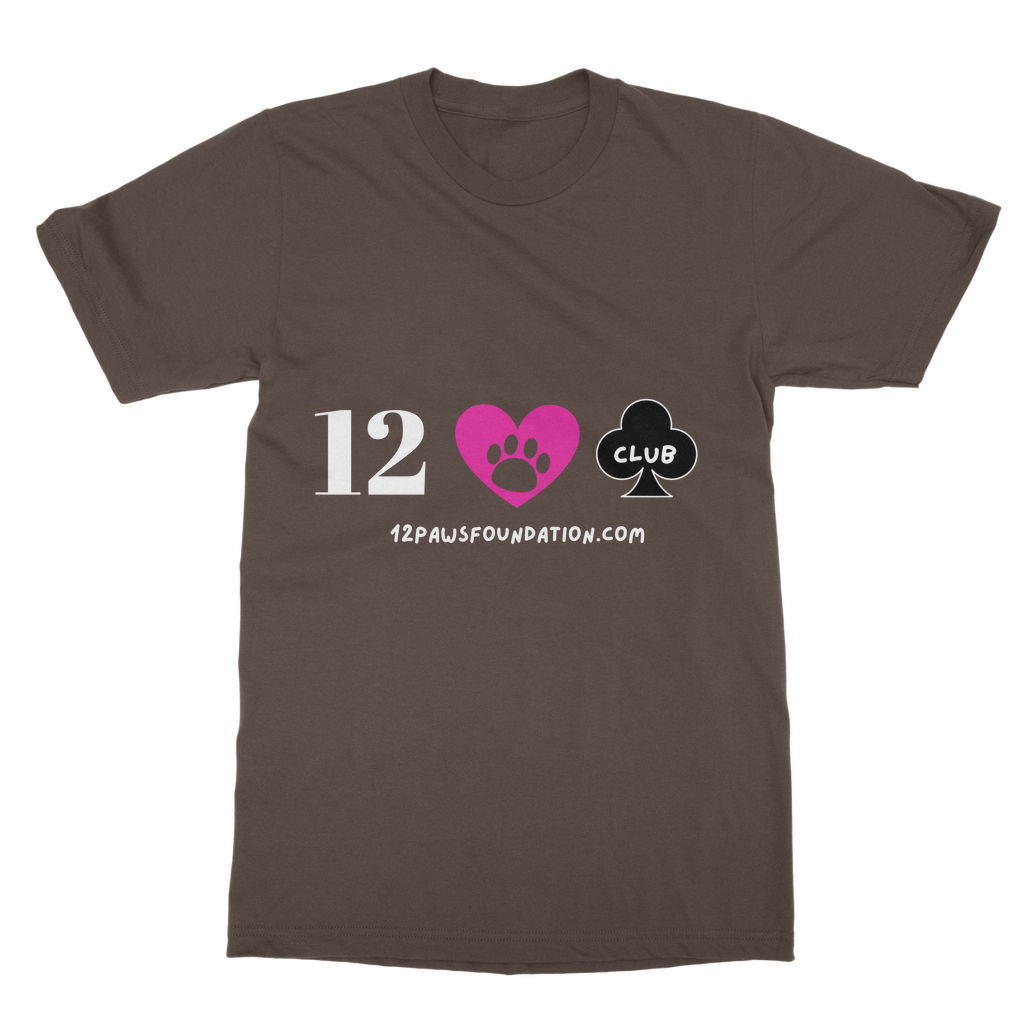 12 Paws Club (White Lettering) Classic Adult T-Shirt