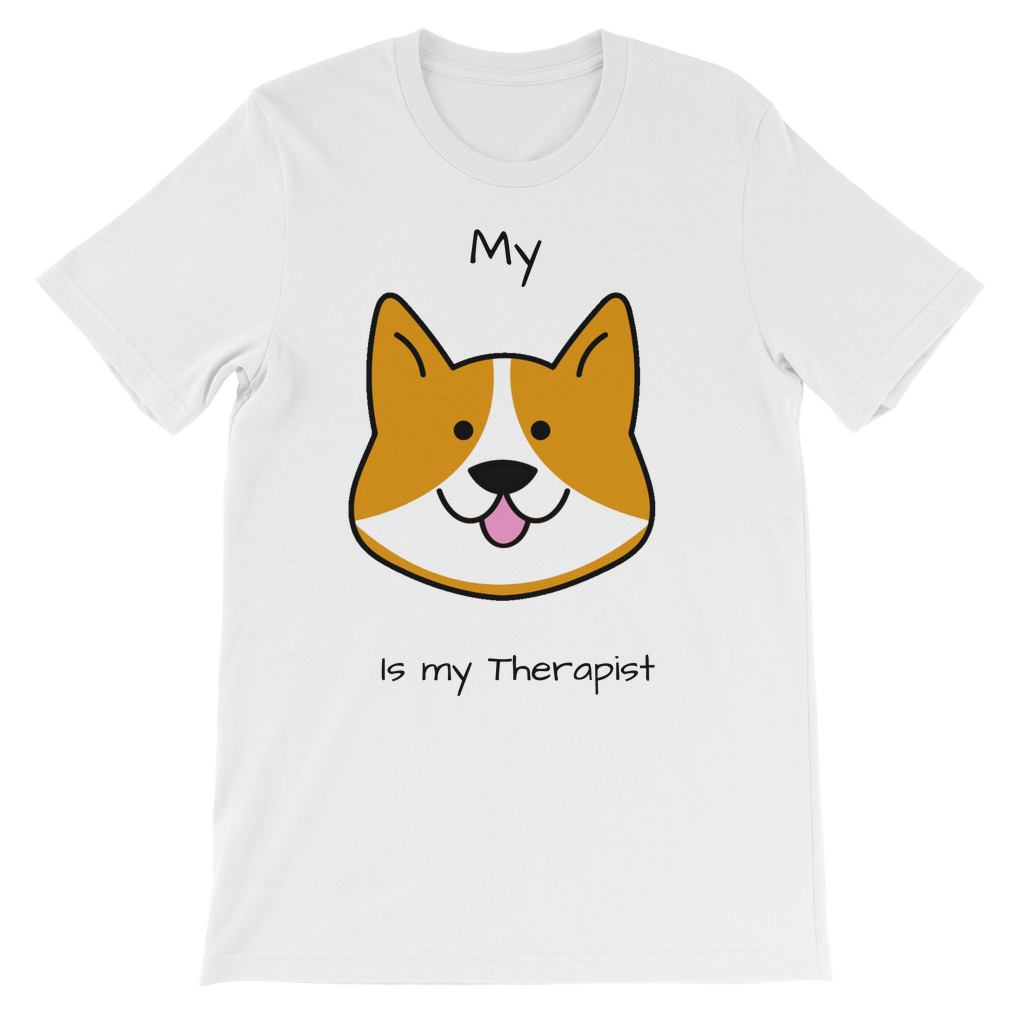 (Black) My Dog is my Therapist Classic Kids T-Shirt