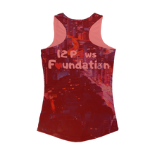 Load image into Gallery viewer, 12 Paws Night Lights Pattern Women Performance Tank Top