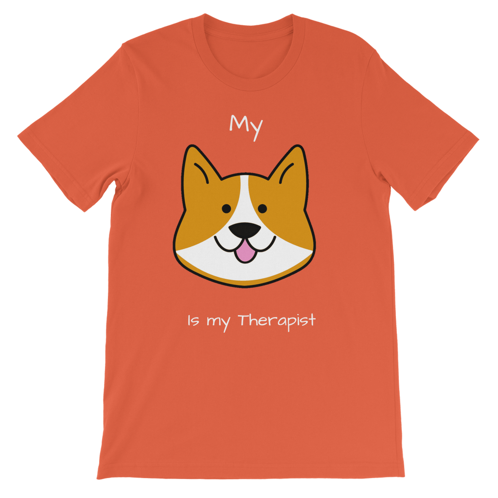 My Dog is My Therapist (White) Classic Kids T-Shirt