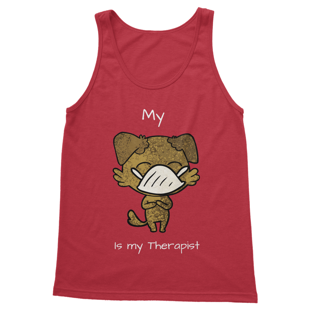 My ?? Is My Therapist (White) Classic Women's Tank Top