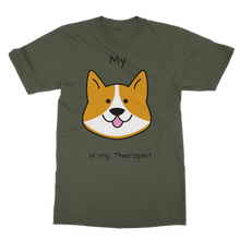 Load image into Gallery viewer, (Black) My Dog is my Therapist Classic Adult T-Shirt