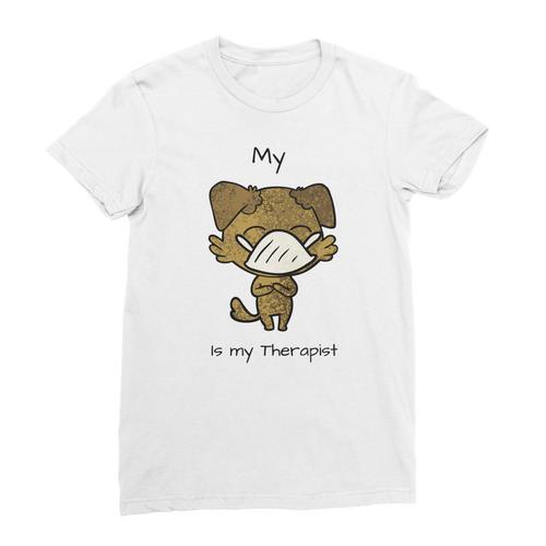 (Black) My ?? is My Therapist Classic Women's T-Shirt