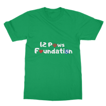 Load image into Gallery viewer, (White Lettering) 12 Paws Foundation Classic Adult T-Shirt