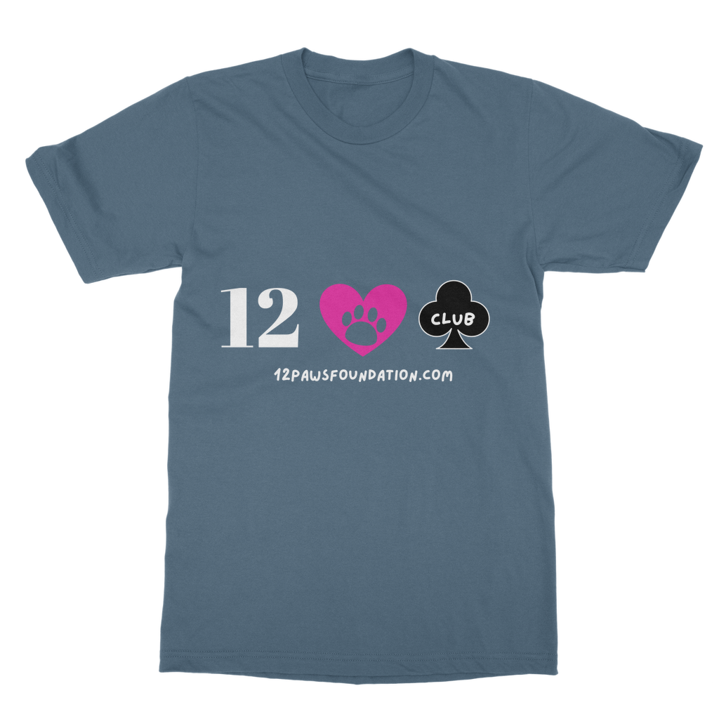 12 Paws Club (White Lettering) Classic Adult T-Shirt