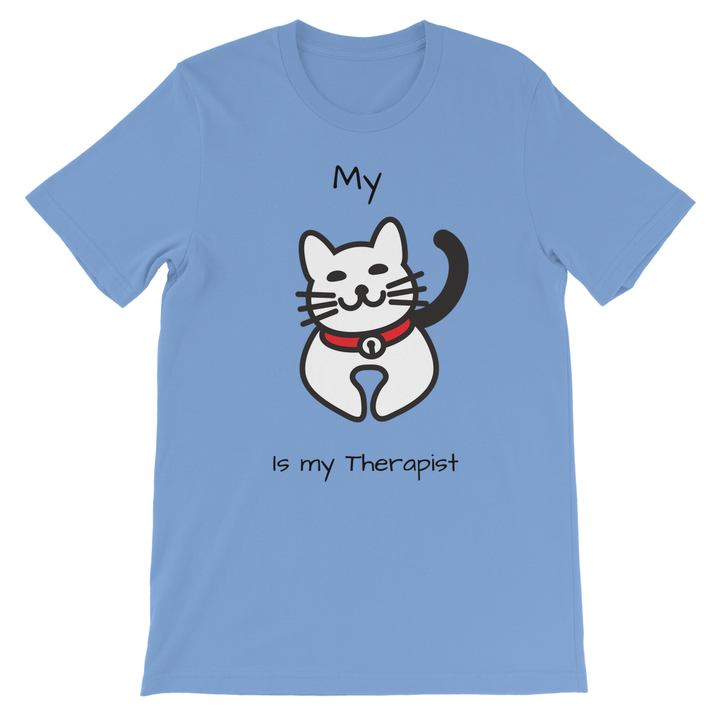 (Black) My Cat is My Therapist Classic Kids T-Shirt