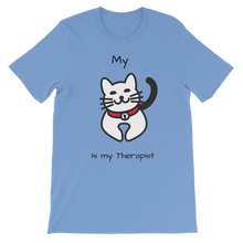 Load image into Gallery viewer, (Black) My Cat is My Therapist Classic Kids T-Shirt