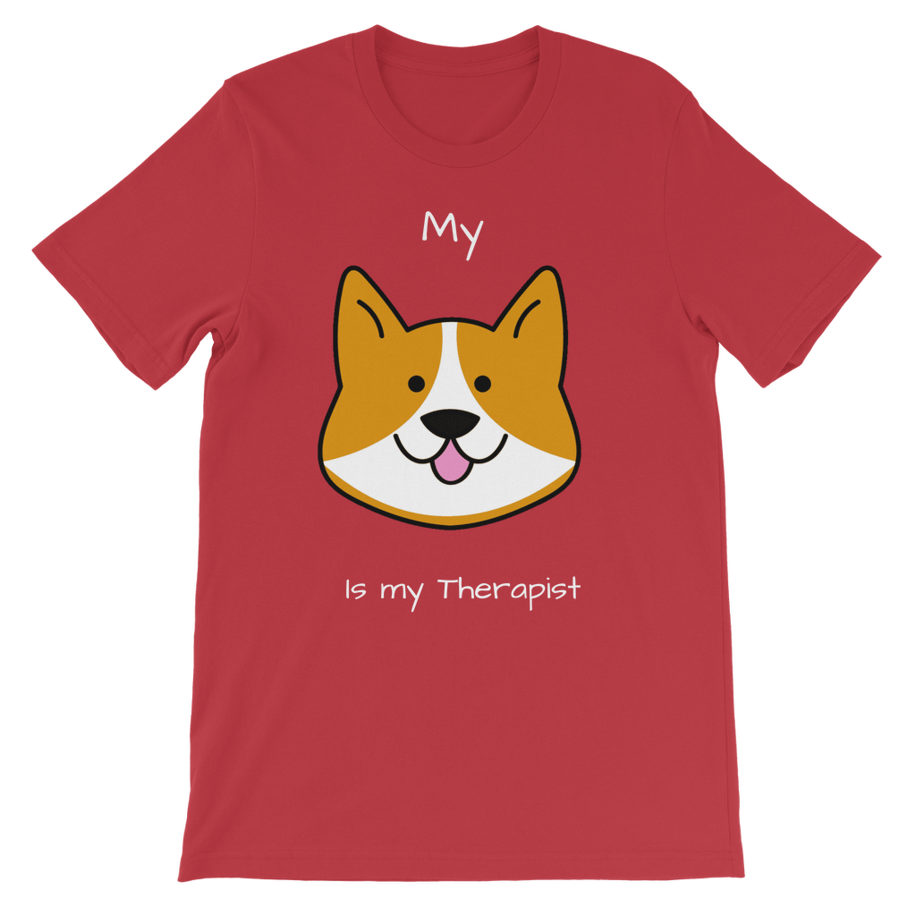 My Dog is My Therapist (White) Classic Kids T-Shirt