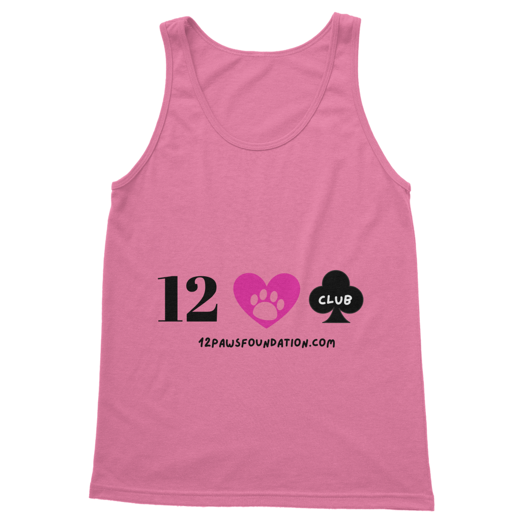(Black Lettering) 12 Paws Club Classic Women's Tank Top