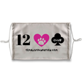 (Black Lettering) 12 Paws Club Sublimation Face Mask + 10 Replacement Filters