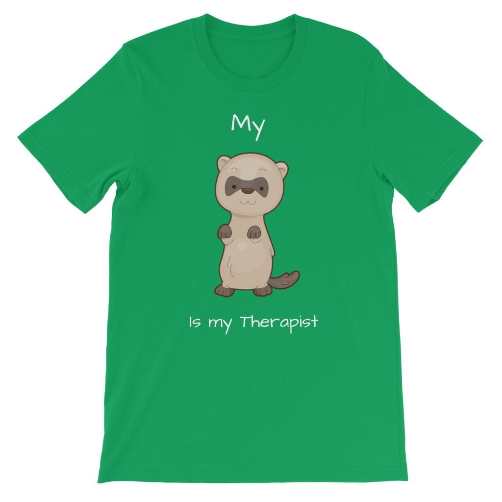 My Ferret is My Therapist (White) Classic Kids T-Shirt