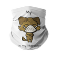 (Black) My ?? is My Therapist Sublimation Neck Gaiter