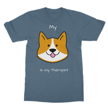 Load image into Gallery viewer, My Dog is My Therapist (White) Classic Adult T-Shirt