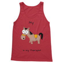 Load image into Gallery viewer, My Crazy Horse is My Therapist (Black) Classic Women&#39;s Tank Top