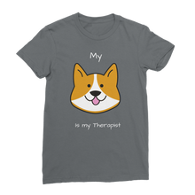 Load image into Gallery viewer, My Dog is My Therapist (White) Classic Women&#39;s T-Shirt