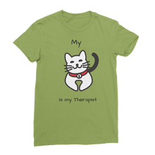 Load image into Gallery viewer, (Black) My Cat is My Therapist Classic Women&#39;s T-Shirt