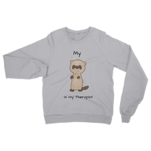 Load image into Gallery viewer, My Ferret is My Therapist (Black) Classic Adult Sweatshirt