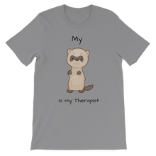 Load image into Gallery viewer, My Ferret is My Therapist (Black) Classic Kids T-Shirt