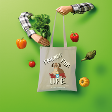 Load image into Gallery viewer, (White Lettering) Friends Fur Life Shopper Tote Bag