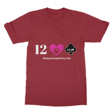 Load image into Gallery viewer, 12 Paws Club (White Lettering) Classic Adult T-Shirt