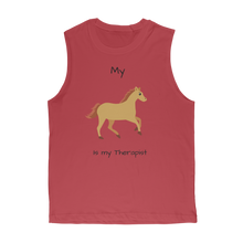 Load image into Gallery viewer, My Horse is My Therapist (Black) Classic Adult Muscle Top