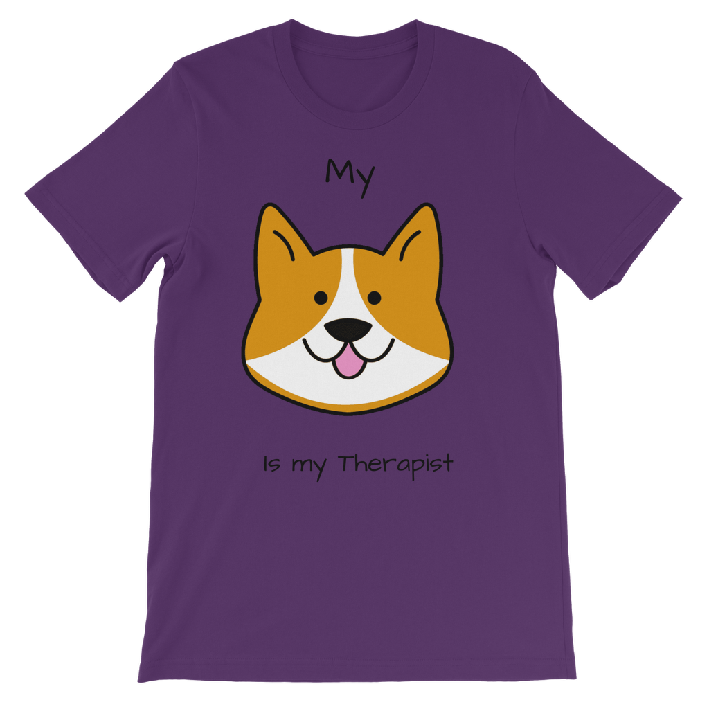 (Black) My Dog is my Therapist Classic Kids T-Shirt