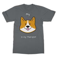 Load image into Gallery viewer, My Dog is My Therapist (White) Classic Adult T-Shirt
