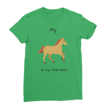 Load image into Gallery viewer, My Horse is My Therapist (Black) Classic Women&#39;s T-Shirt