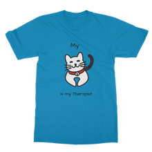 Load image into Gallery viewer, (Black) My Cat is My Therapist Classic Adult T-Shirt