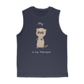 My Ferret is My Therapist (White) Classic Adult Muscle Top